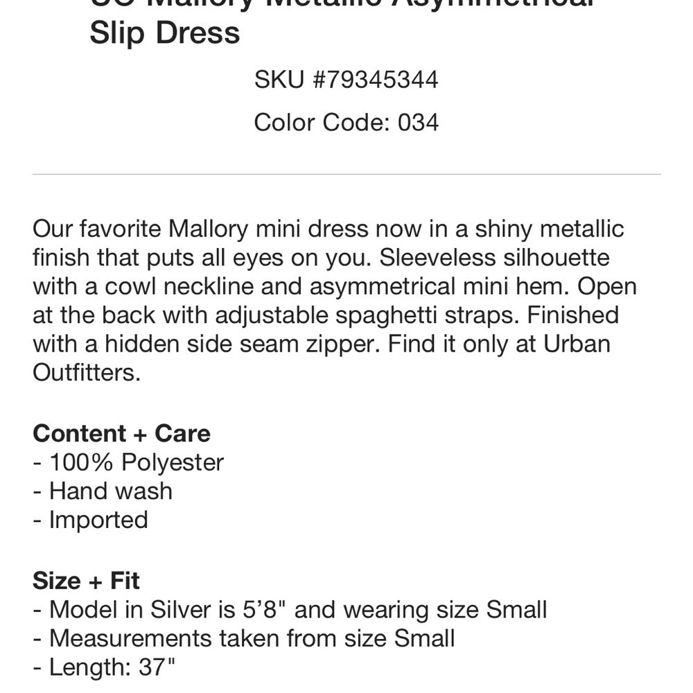 Nwt Urban Outfitters Mallory Metallic Lime Green Slip Dress Xs Deadstock — image 5 of 5